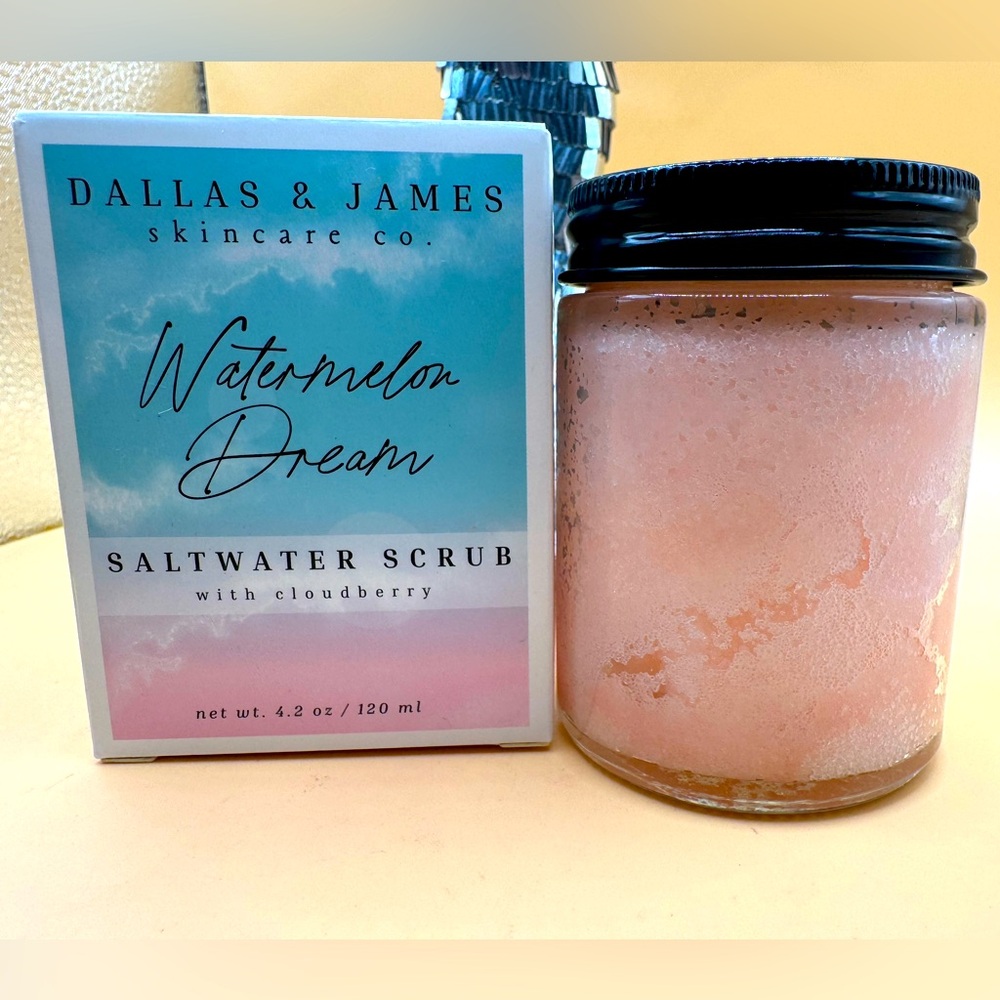 Dallas & James skincare co watermelon dream saltwater scrub w/ cloudberry